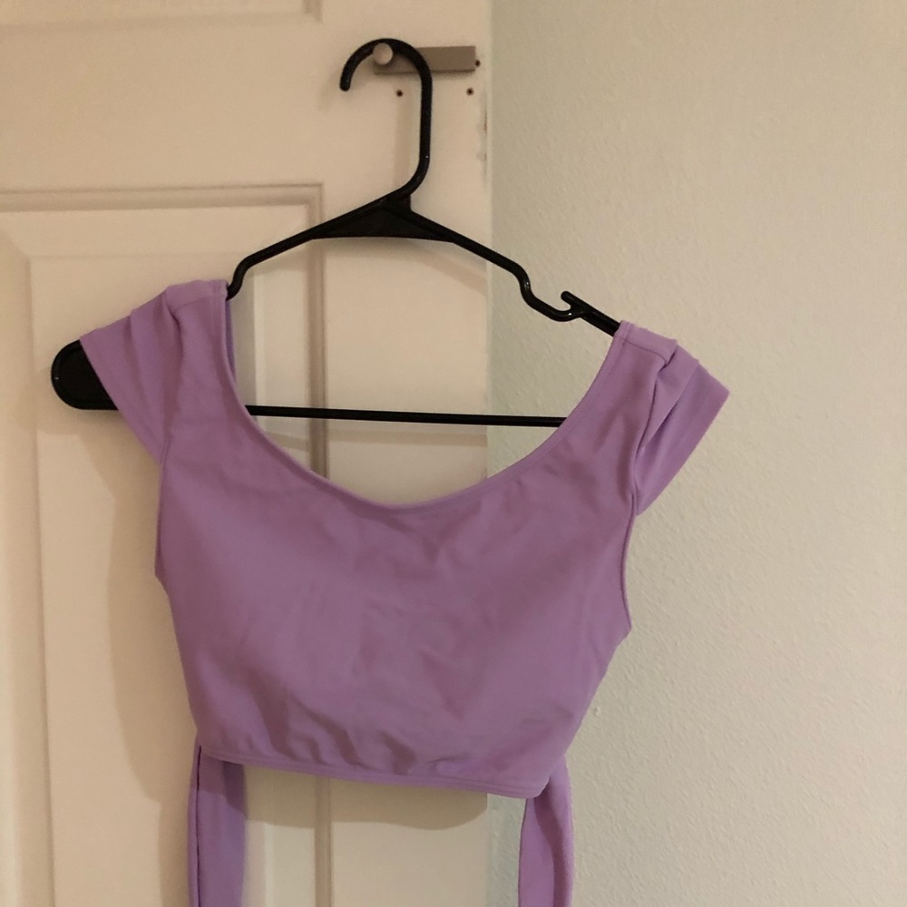 Purple/ Lavender Wrap Bikini Top